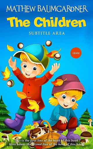 3D mockup of Cerulean #5772 - Premade Children's Book Cover | BookCoverZone