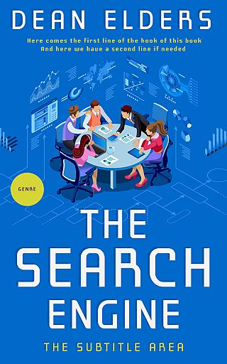 3D mockup of Science Blue #6719 - Premade Business Book Cover | BookCoverZone