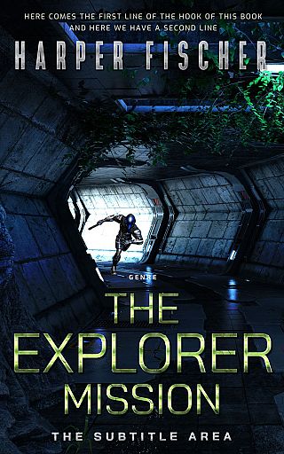 3D mockup of Ebony #7087 - Premade Science Fiction Book Cover | BookCoverZone