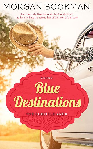 3D mockup of Janna #7276 - Premade Travel Book Cover | BookCoverZone