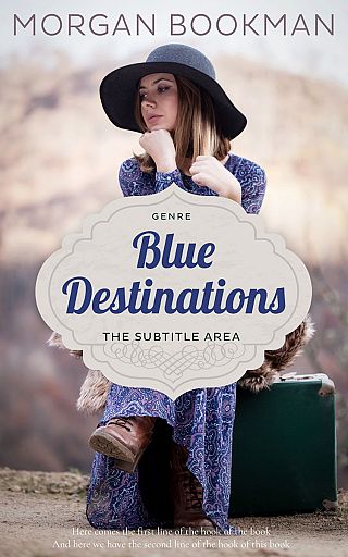 3D mockup of Ebony Clay #7277 - Premade Travel Book Cover | BookCoverZone