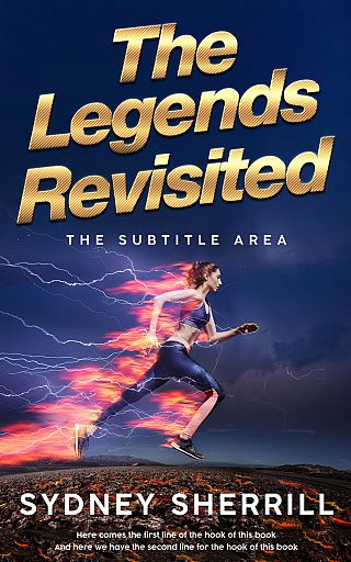 3D mockup of Cloud Burst #8007 - Premade Sports & Fitness Book Cover | BookCoverZone