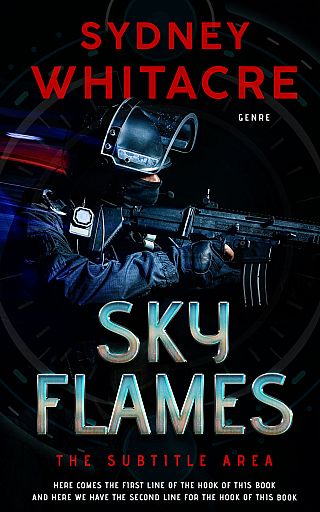 3D mockup of Ebony #8066 - Premade Action & Adventure Book Cover | BookCoverZone