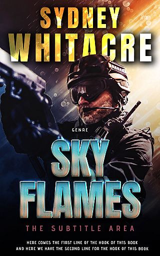 3D mockup of Straw #8077 - Premade Action & Adventure Book Cover | BookCoverZone