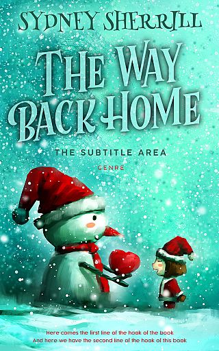 3D mockup of Aquamarine Blue #8161 - Premade Children's Book Cover | BookCoverZone