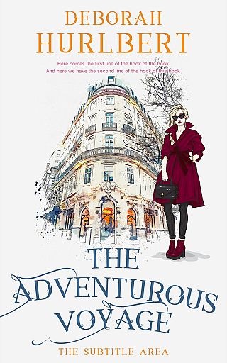 3D mockup of Cararra #8360 - Premade Travel Book Cover | BookCoverZone