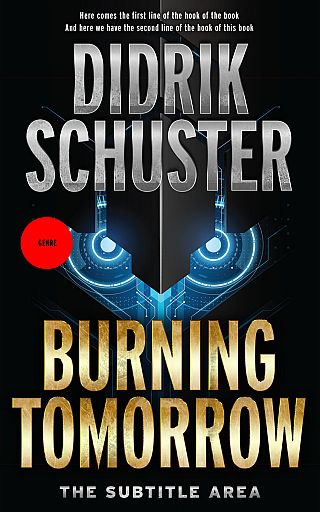 3D mockup of Black #8429 - Premade Science Fiction Book Cover | BookCoverZone