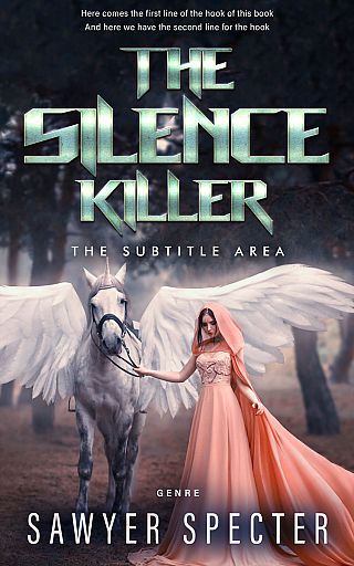 3D mockup of Clam Shell #9123 - Premade Fantasy Book Cover | BookCoverZone