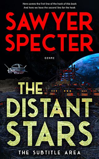 3D mockup of Red Damask #9149 - Premade Science Fiction Book Cover | BookCoverZone