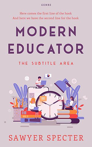 3D mockup of Lola #9211 - Premade Education Book Cover | BookCoverZone