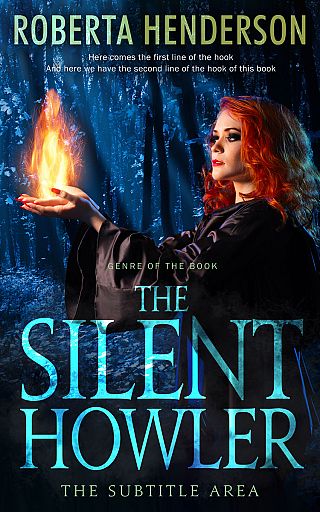 3D mockup of Ebony #9318 - Premade Fantasy Book Cover | BookCoverZone