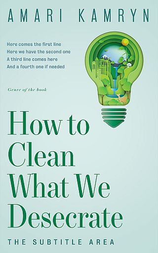 3D mockup of Edgewater #9585 - Premade Environment & Ecology Book Cover | BookCoverZone