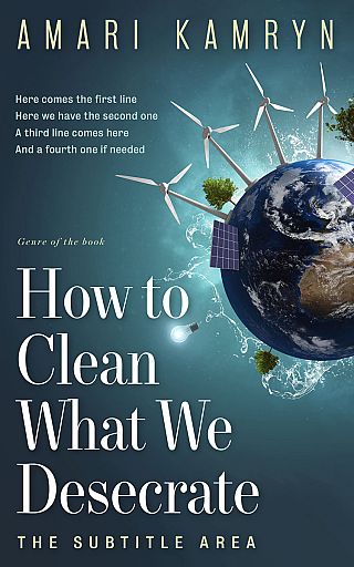 3D mockup of Pickled Bluewood #9586 - Premade Environment & Ecology Book Cover | BookCoverZone