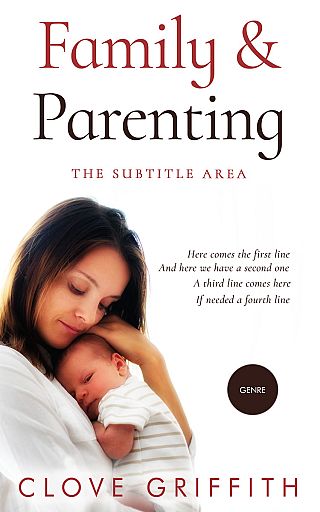 3D mockup of Cocoa Brown #10291 - Premade Family & Parenting Book Cover | BookCoverZone