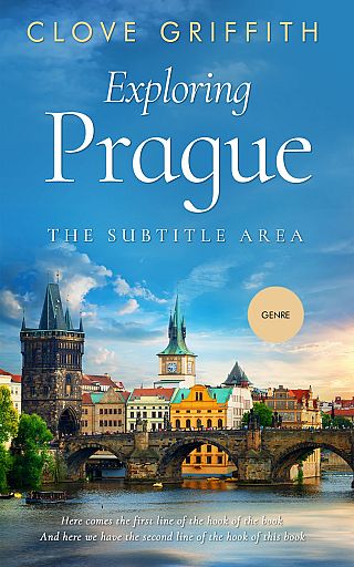 3D mockup of Steel Blue #10302 - Premade Travel Book Cover | BookCoverZone