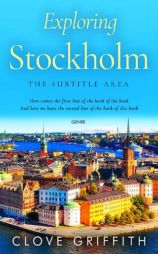 3D mockup of Picton Blue #10312 - Premade Travel Book Cover | BookCoverZone