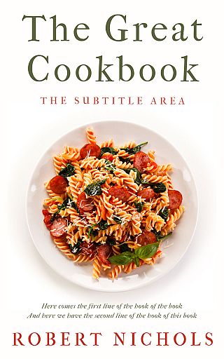 3D mockup of Merino #10430 - Premade Cookbooks & Food & Wine Book Cover | BookCoverZone