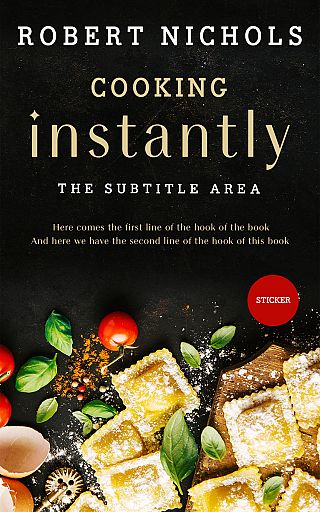 3D mockup of Rangoon Green #10436 - Premade Cookbooks & Food & Wine Book Cover | BookCoverZone