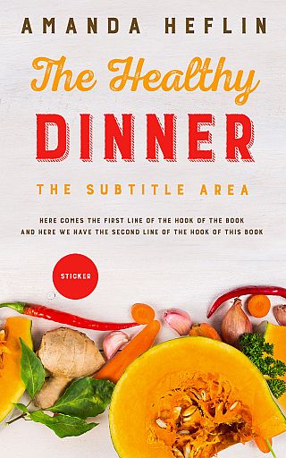 3D mockup of Ebb #10468 - Premade Cookbooks & Food & Wine Book Cover | BookCoverZone