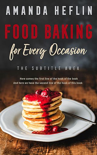 3D mockup of My Pink #10501 - Premade Cookbooks & Food & Wine Book Cover | BookCoverZone