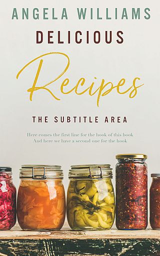 3D mockup of Westar #10612 - Premade Cookbooks & Food & Wine Book Cover | BookCoverZone