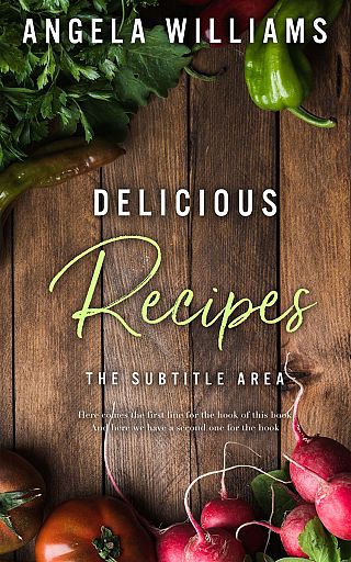 3D mockup of Lisbon Brown #10623 - Premade Cookbooks & Food & Wine Book Cover | BookCoverZone