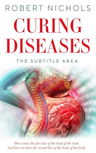 3D mockup of Quill Gray #10759 - Premade Medical Book Cover | BookCoverZone