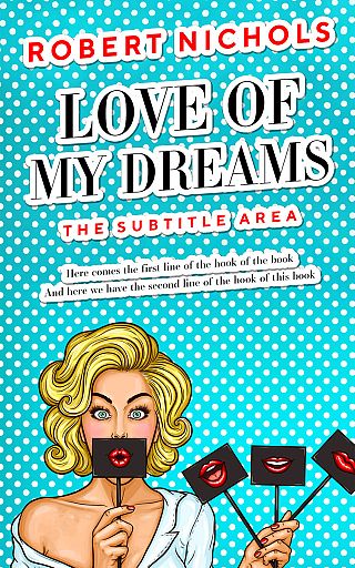 3D mockup of Bright Turquoise #10781 - Premade Chick Lit Book Cover | BookCoverZone