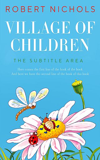 3D mockup of Picton Blue #10803 - Premade Children's Book Cover | BookCoverZone