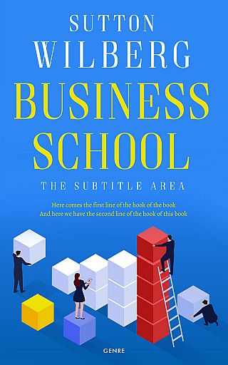 3D mockup of Royal Blue #10872 - Premade Business Book Cover | BookCoverZone