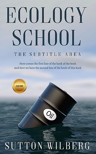 3D mockup of Pickled Bluewood #10881 - Premade Business Book Cover | BookCoverZone