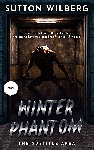 3D mockup of Cod Gray #10895 - Premade Horror Book Cover | BookCoverZone