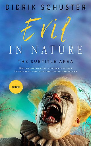 3D mockup of Steel Blue #10938 - Premade Horror Book Cover | BookCoverZone