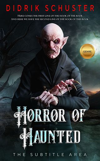 3D mockup of Shark #10939 - Premade Horror Book Cover | BookCoverZone