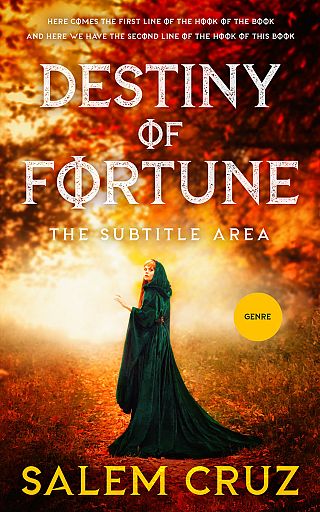 3D mockup of Crowshead #11689 - Premade Fantasy Book Cover | BookCoverZone