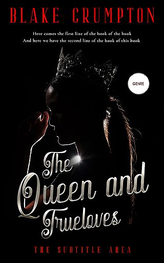 3D mockup of Black #11830 - Premade Royal Romance Book Cover | BookCoverZone
