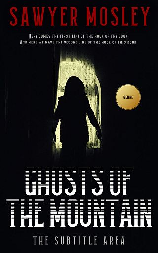 3D mockup of Ebony #12243 - Premade Horror Book Cover | BookCoverZone