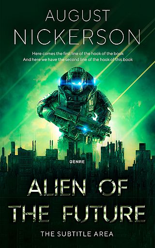 3D mockup of Bottle Green #12373 - Premade Apocalyptica Book Cover | BookCoverZone