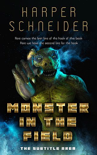 3D mockup of Black #12436 - Premade Horror Book Cover | BookCoverZone