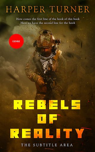 3D mockup of Clinker #12449 - Premade Action & Adventure Book Cover | BookCoverZone