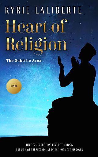 3D mockup of Ebony #12562 - Premade Religion & Spirituality Book Cover | BookCoverZone