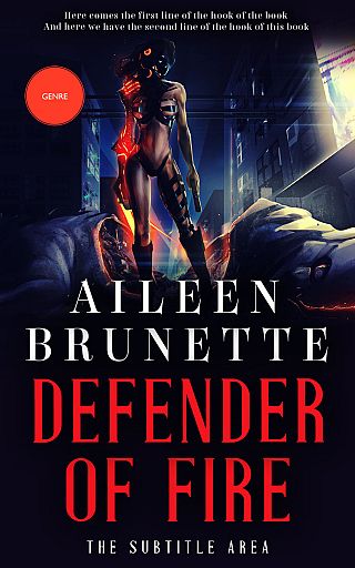 3D mockup of Ebony #12690 - Premade Science Fiction Book Cover | BookCoverZone