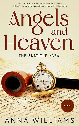 3D mockup of Parchment #12801 - Premade Abstract Book Cover | BookCoverZone