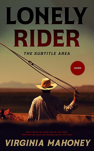3D mockup of Cocoa Brown #12900 - Premade Western Book Cover | BookCoverZone