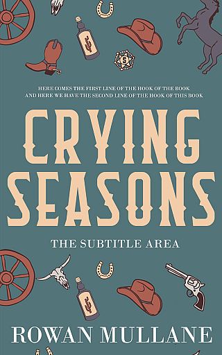 3D mockup of Cutty Sark #13285 - Premade Western Book Cover | BookCoverZone