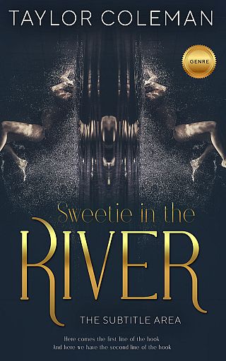 3D mockup of Ebony Clay #13666 - Premade Abstract Book Cover | BookCoverZone