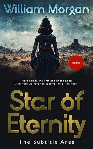 3D mockup of Heathered Gray #13929 - Premade Science Fiction Book Cover | BookCoverZone