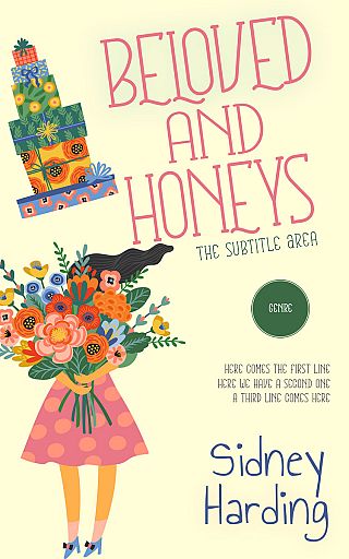 3D mockup of Citrine White #13960 - Premade Chick Lit Book Cover | BookCoverZone