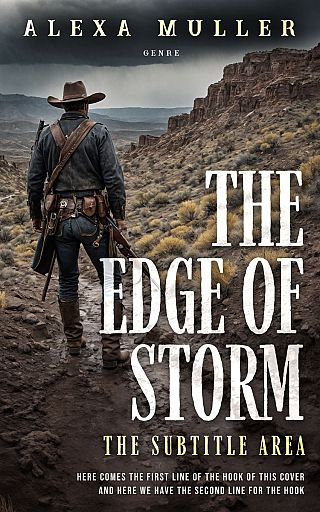 3D mockup of Dune #15028 - Premade Western Book Cover | BookCoverZone