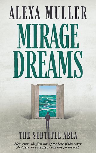 3D mockup of Quill Gray #15592 - Premade Surreal Book Cover | BookCoverZone